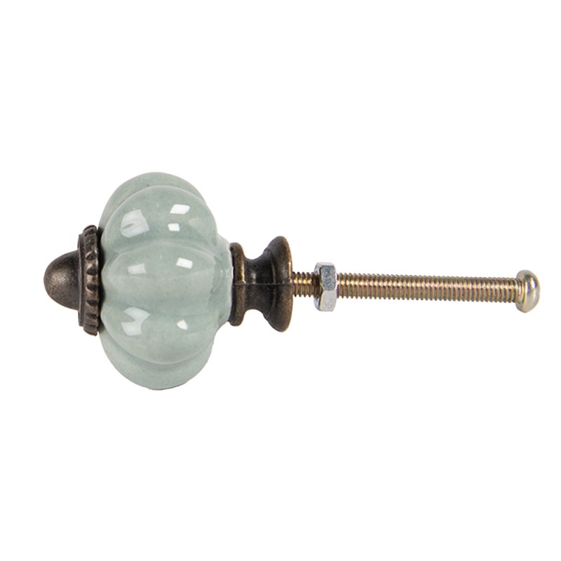 Clayre & Eef Pomello Ø 3 cm Verde Marrone Ceramica