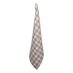 Clayre & Eef Torchon 50x70 cm Beige Gris Coton Coeurs