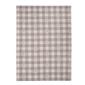 Clayre & Eef Torchon 50x70 cm Beige Gris Coton Coeurs