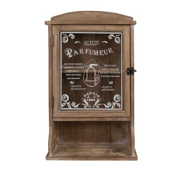 Clayre & Eef Wandregal 32x15x54 cm Braun Holz Glas