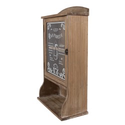 Clayre & Eef Wandregal 32x15x54 cm Braun Holz Glas
