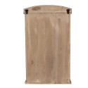Clayre & Eef Wall Cabinet 32x15x54 cm Brown Wood Glass