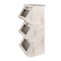 Clayre & Eef Wandregal 33x25x61 cm Weiß Holz Metall