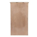 Clayre & Eef Wandregal 33x25x61 cm Weiß Holz Metall