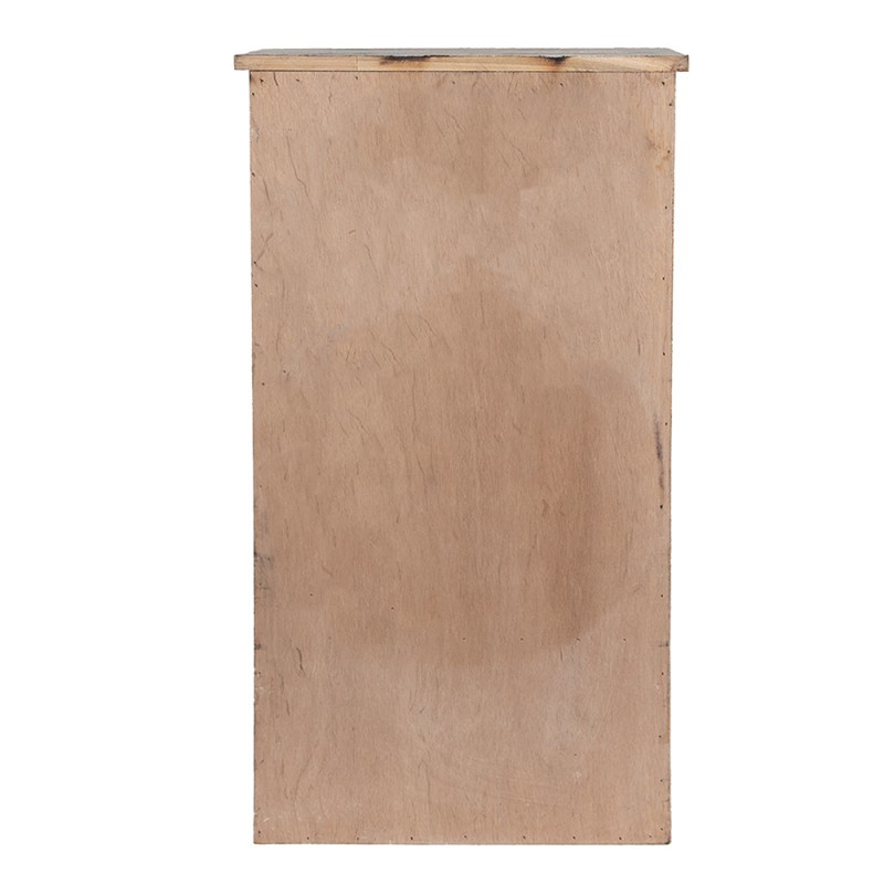 Clayre & Eef Wandregal 33x25x61 cm Weiß Holz Metall