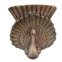 Clayre & Eef Pot de fleurs 36x12x39 cm Marron Matériau céramique Paon