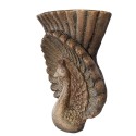 Clayre & Eef Pot de fleurs 36x12x39 cm Marron Matériau céramique Paon