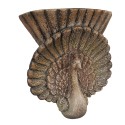 Clayre & Eef Pot de fleurs 36x12x39 cm Marron Matériau céramique Paon