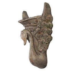 Clayre & Eef Planter 30x15x43 cm Brown Ceramic material Swan
