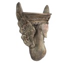 Clayre & Eef Pot de fleurs 30x15x43 cm Marron Matériau céramique Cygne