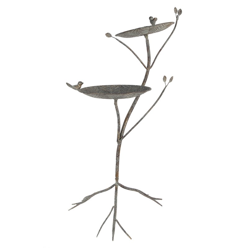 Clayre & Eef Vogelvoederbak 38x43x78 cm Groen Bruin Metaal