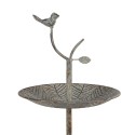 Clayre & Eef Étagère 2 étages Ø 26x48 cm Vert Marron Métal Oiseau