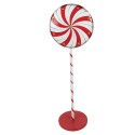 Clayre & Eef Weihnachtsdekoration Lutscher 40x30x120 cm Rot Weiß Metall