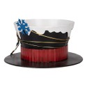 Clayre & Eef Dekorationsfigur Hut Ø 22x12 cm Schwarz Metall
