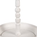 Clayre & Eef 2-Tiered Stand Ø 27x41 cm White Metal Bird