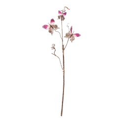 Clayre & Eef Decorative Branch 85 cm Pink Metal Textile Butterflies