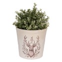 Clayre & Eef Fioriera Ø 17x16 cm Beige Ceramica Cervo