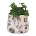 Clayre & Eef Pot de fleurs Ø 11x10 cm Beige Céramique Légumes