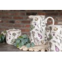 Clayre & Eef Pot de fleurs Ø 11x10 cm Beige Céramique Légumes