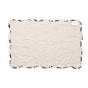 Clayre & Eef Tischsets 6er Set 48x32 cm Weiß Polyester Blumen
