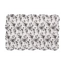 Clayre & Eef Tischsets 6er Set 48x32 cm Weiß Polyester Blumen