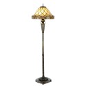 Lumilamp Tiffany Vloerlamp Ø 46x168 cm Beige Glas Driehoek