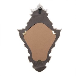 Clayre & Eef Miroir 27x5x42 cm Blanc Plastique Verre