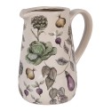 Clayre & Eef Decoratie Kan 16x12x18 cm Beige Keramiek Groenten