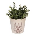 Clayre & Eef Fioriera Ø 15x14 cm Beige Ceramica Cervo