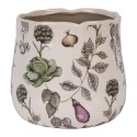 Clayre & Eef Fioriera Ø 21x19 cm Beige Ceramica Verdure