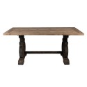 Clayre & Eef Tavolo da pranzo 180x90x78 cm Marrone Nero Legno