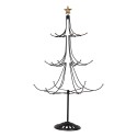 Clayre & Eef Statuetta decorativa di Natale Albero di Natale Ø 41x71 cm Nero Metallo