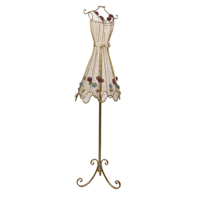 Clayre & Eef Etalagepop 42x28x151 cm Goudkleurig Metaal