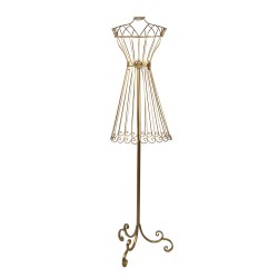 Clayre & Eef Etalagepop 42x36x142 cm Goudkleurig Metaal