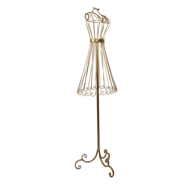Clayre & Eef Etalagepop 42x36x142 cm Goudkleurig Metaal