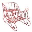 Clayre & Eef Grande Slitta di Natale 90x51x68 cm Rosso Metallo