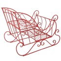 Clayre & Eef Grande Slitta di Natale 90x51x68 cm Rosso Metallo