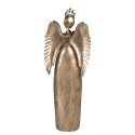 Clayre & Eef Statuetta decorativa di Natale Angelo 52x22x144 cm Color oro Metallo