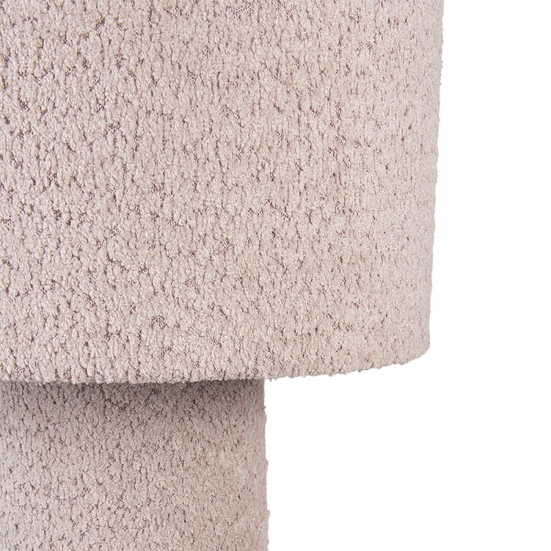 Gabriël Tischlampe Ø 36x57 cm Rosa Textil auf Kunststoff