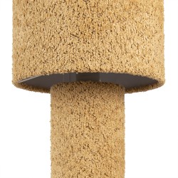 Gabriël Lampe de table Ø 23x44 cm Jaune Textile sur plastique