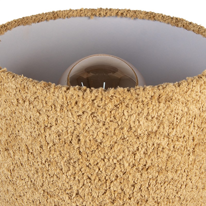 Gabriël Lampe de table Ø 23x44 cm Jaune Textile sur plastique