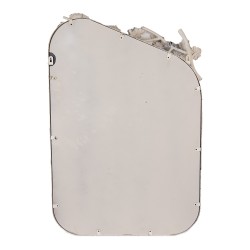 Clayre & Eef Specchio 58x12x89 cm Bianco Metallo Vetro