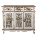 Clayre & Eef Credenza 126x40x112 cm Bianco Marrone Legno
