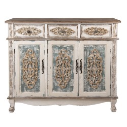 Clayre & Eef Credenza 126x40x112 cm Bianco Marrone Legno