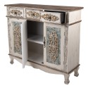 Clayre & Eef Credenza 126x40x112 cm Bianco Marrone Legno