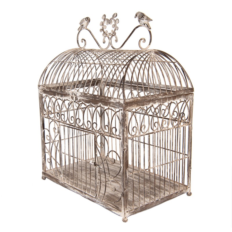 Clayre & Eef Decorazione gabbia set di 2 43x29x56 / 35x25x41 cm Marrone Metallo