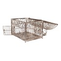 Clayre & Eef Decorazione gabbia set di 2 43x29x56 / 35x25x41 cm Marrone Metallo