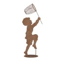 Clayre & Eef Statuetta decorativa Bambino 33x13x88 cm Marrone Metallo