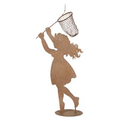 Clayre & Eef Figurine décorative Enfant 39x13x87 cm Marron Métal