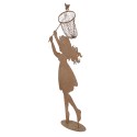 Clayre & Eef Figurine décorative Enfant 39x13x87 cm Marron Métal